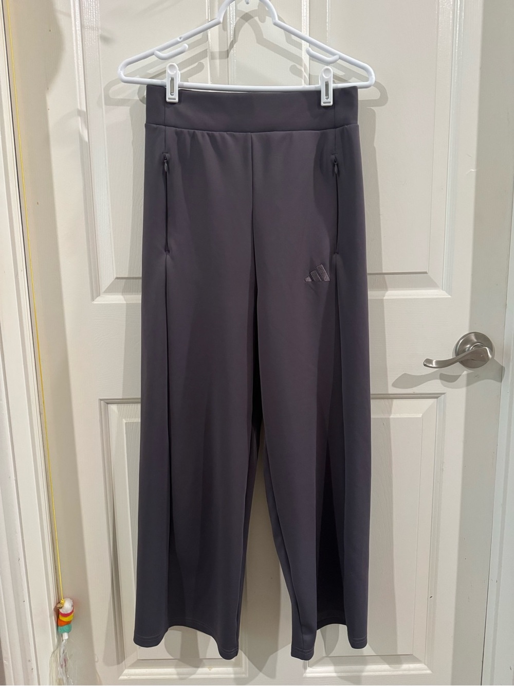 adidas Charcoal Gray Flared Sweatpants / Trousers